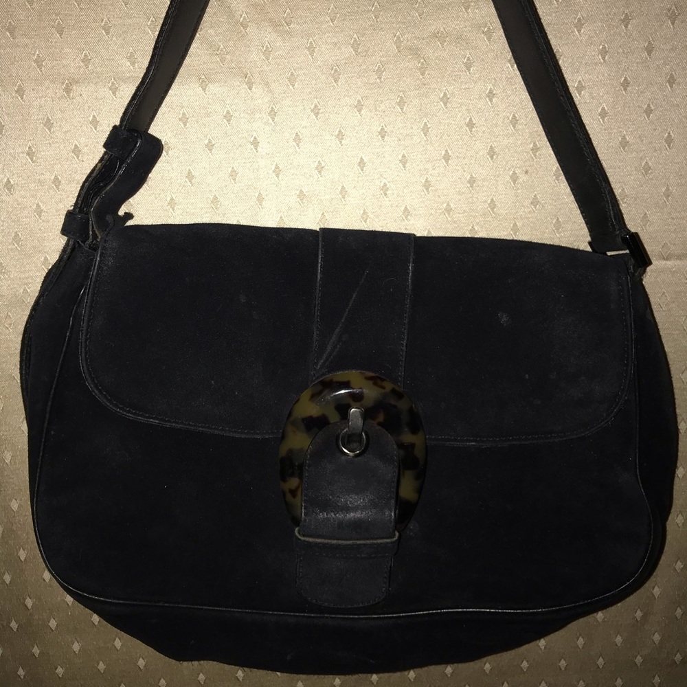 Salvatore Ferragamo suede black handbag - Picture 2 of 3